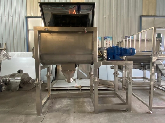 Kuru Toz Granül Yatay Şerit Karıştırıcı 304 Çift Helisel Şerit Karıştırıcı