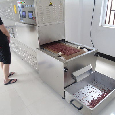 1000mm Bantlı Sürekli Tünel Kurutucu Mikrodalga Sterilizatör Endüstriyel Kurutma Makinesi