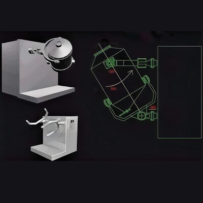 Kalite  GMP Compliant Three-Dimensional Powder Mixer for Chemical Nutraceutical and Cosmetic fabrika