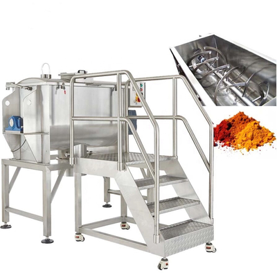 Kimyasal İşleme için CE 6000L Paslanmaz Çelik Yatay Şerit Karıştırıcı