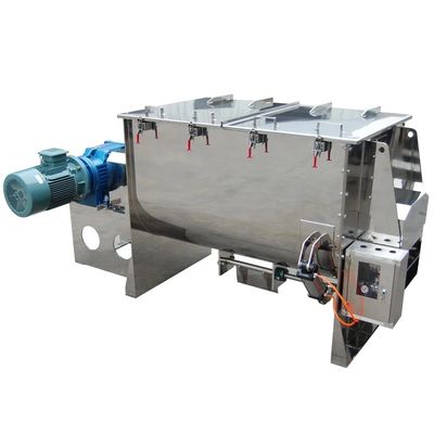 11KW Paslanmaz Çelik Çift Şerit Blender 1000L Yatay Karıştırıcı Makinesi