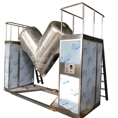 1.5m3 Kimyasal Vitamin V Şekli Toz Karıştırıcı 4-5.5KW İlaç Karıştırma Makinesi