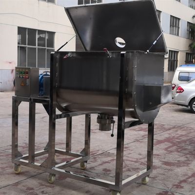 5.5kw 500L Baharat Baharat Tozu Pigment Tozu Ticari Çift Kürek Yatay Şerit Mikser