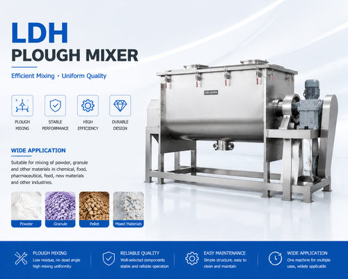 LDH-15 Hassas Diskli Karıştırıcı Makine 82.5kW Endüstriyel Toz Karıştırıcı 6000-9000kg Parti Başına