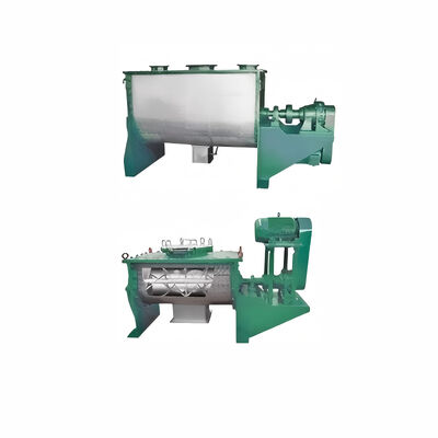 Kompakt 100L Yatay Şerit Karıştırıcı Makine Paslanmaz Çelik 30-50kg Parti Toz Blender