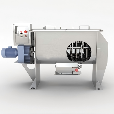 Küçük parti 300L yatay kurdele karıştırıcı 100-150kg toz karıştırma makinesi