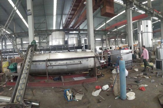 10 rpm'den 25 rpm'ye 4KW İçi Boş Kürek Kurutucu Enerji Tasarruflu Çamur Kurutma Makinesi