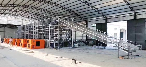 Büyük Kapasiteli Sürekli Bantlı Kurutucu Sıcak Hava Sirkülasyonu Endüstriyel Kurutma Makinesi