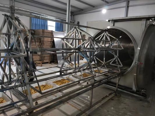 380V PLC HMI Mikrodalga Vakum Kurutucu 48KW Düşük Sıcaklık Kurutma Makinesi