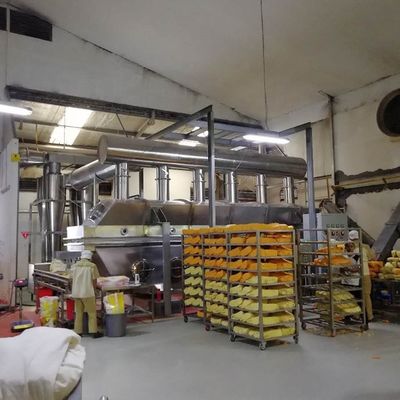 150-180kg/H Akışkan Yataklı Kurutma Makinesi 2.2*2KW Gübre Kurutma Makinesi