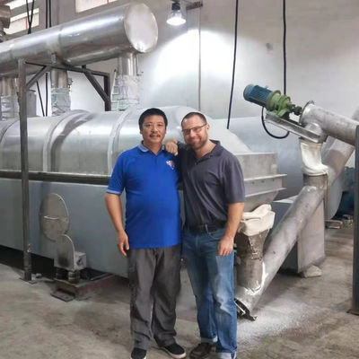 210kg / H 6.75m2 Rafine Oksalik Asit için Sürekli Titreşimli Akışkan Yataklı Kurutucu