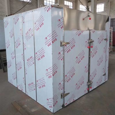 Özelleştirilmiş Sıcak Hava Fırın Kurutucu Çin Tıbbı Otlar Kurutma Makinesi 2.3 * 2.2 * 2m