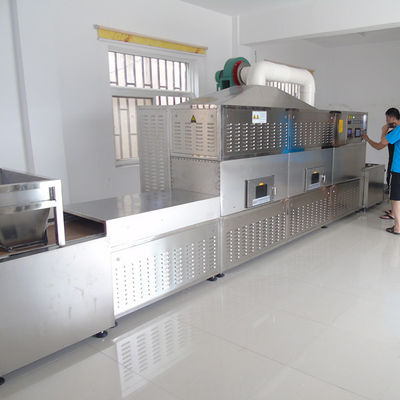 1000mm Bantlı Sürekli Tünel Kurutucu Mikrodalga Sterilizatör Endüstriyel Kurutma Makinesi