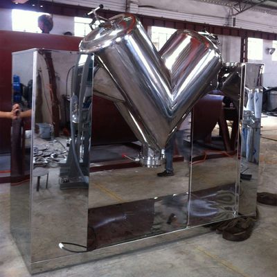 304 Paslanmaz Çelik V Tipi Mikser Kimyasal İlaç Toz Blender